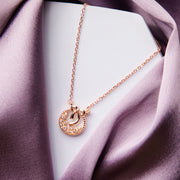 Rose Gold Wreath Pendant Chain